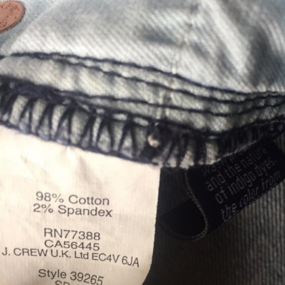 J. Crew Cropped Matchstick Jean in Indigo Floral - Picture 6 of 10